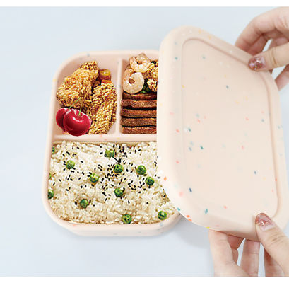 คุณภาพ  Sustainable Silicone Food Storage Container For Students Workers ODM โรงงาน