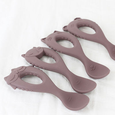 ใหม่มา baby spoon อาหารเกรดสลิคอน spoon