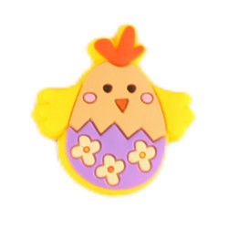 อาหารเกรดลูกปัดซิลิโคนไก่ไข่รูปกระต่ายสำหรับทำปากกา
