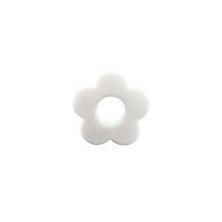 ดอกไม้หลุมซิลิโคนฟันลูกปัด 4.5 ซม.สำหรับ DIY Pacifier คลิปเคี้ยวสร้อยคอ
