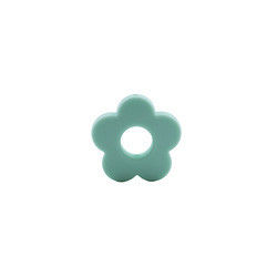 ดอกไม้หลุมซิลิโคนฟันลูกปัด 4.5 ซม.สำหรับ DIY Pacifier คลิปเคี้ยวสร้อยคอ