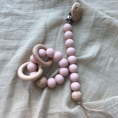 สร้อยข้อมือลูกปัดซิลิโคนแบบกำหนดเองสำหรับเด็กทารกเด็กเล่น