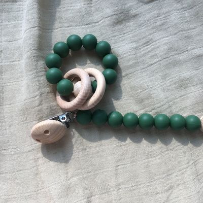 สร้อยข้อมือลูกปัดซิลิโคนแบบกำหนดเองสำหรับเด็กทารกเด็กเล่น