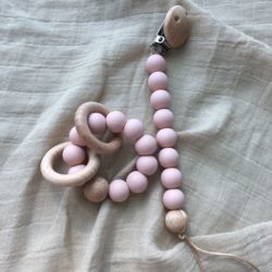 สร้อยข้อมือลูกปัดซิลิโคนแบบกำหนดเองสำหรับเด็กทารกเด็กเล่น