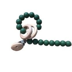 สร้อยข้อมือลูกปัดซิลิโคนแบบกำหนดเองสำหรับเด็กทารกเด็กเล่น