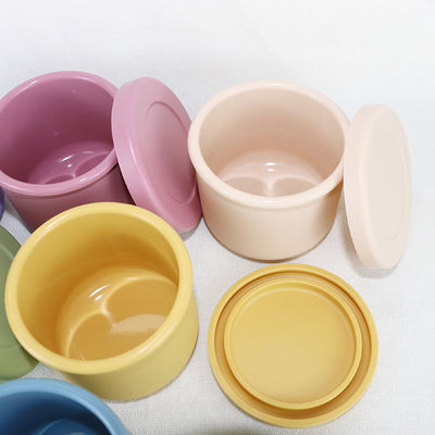 ชุดชามซิลิโคนปลอดสาร BPA กล่องเบนโตะซิลิโคนพร้อมโลโก้ที่กำหนดเอง