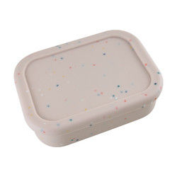 ภาชนะบรรจุอาหารกลางวันซิลิโคน 3 ช่อง, กล่องอาหารกลางวัน Bento ซิลิโคนแบบใช้ซ้ำได้ป้องกันการรั่ว