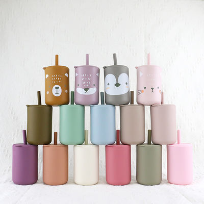 ชุดถ้วยซิลิโคนเด็กปลอดสาร BPA กันน้ำสำหรับเด็กเล็ก