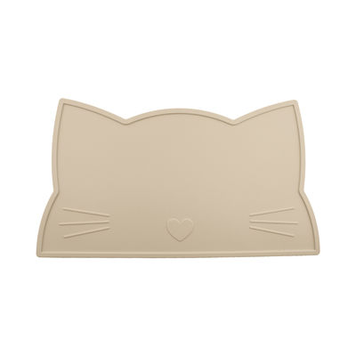 Cat Face Kids แผ่นรองจานซิลิโคน, แผ่นรองโต๊ะอาหารซิลิโคนทนความร้อนเสื่อให้อาหารกันน้ำ