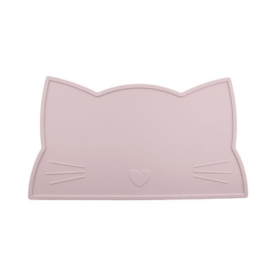 Cat Face Kids แผ่นรองจานซิลิโคน, แผ่นรองโต๊ะอาหารซิลิโคนทนความร้อนเสื่อให้อาหารกันน้ำ