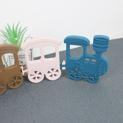 ยางกัดซิลิโคนสำหรับเด็ก Little Train สำหรับของเล่นสร้อยคอปลอดสารพิษ