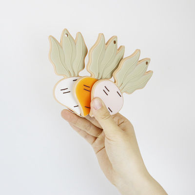 Sheep Bunny Personalized ยางกัดซิลิโคน BPA ฟรีสำหรับทารกแรกเกิด