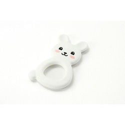 Animal Cat Kitten ซิลิโคนยางกัดเด็ก BPA ฟรีสำหรับเด็กวัยหัดเดินการงอกของฟัน