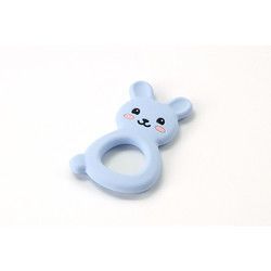 Animal Cat Kitten ซิลิโคนยางกัดเด็ก BPA ฟรีสำหรับเด็กวัยหัดเดินการงอกของฟัน