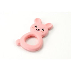 Animal Cat Kitten ซิลิโคนยางกัดเด็ก BPA ฟรีสำหรับเด็กวัยหัดเดินการงอกของฟัน