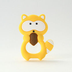 Animal Cat Kitten ซิลิโคนยางกัดเด็ก BPA ฟรีสำหรับเด็กวัยหัดเดินการงอกของฟัน