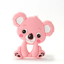 Animal Cat Kitten ซิลิโคนยางกัดเด็ก BPA ฟรีสำหรับเด็กวัยหัดเดินการงอกของฟัน