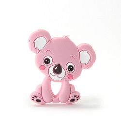 Animal Cat Kitten ซิลิโคนยางกัดเด็ก BPA ฟรีสำหรับเด็กวัยหัดเดินการงอกของฟัน