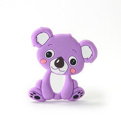 Animal Cat Kitten ซิลิโคนยางกัดเด็ก BPA ฟรีสำหรับเด็กวัยหัดเดินการงอกของฟัน