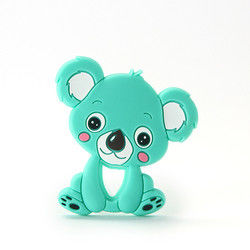 Animal Cat Kitten ซิลิโคนยางกัดเด็ก BPA ฟรีสำหรับเด็กวัยหัดเดินการงอกของฟัน