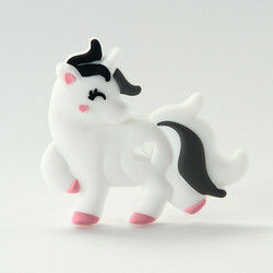 Animal Cat Kitten ซิลิโคนยางกัดเด็ก BPA ฟรีสำหรับเด็กวัยหัดเดินการงอกของฟัน