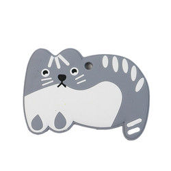 Animal Cat Kitten ซิลิโคนยางกัดเด็ก BPA ฟรีสำหรับเด็กวัยหัดเดินการงอกของฟัน