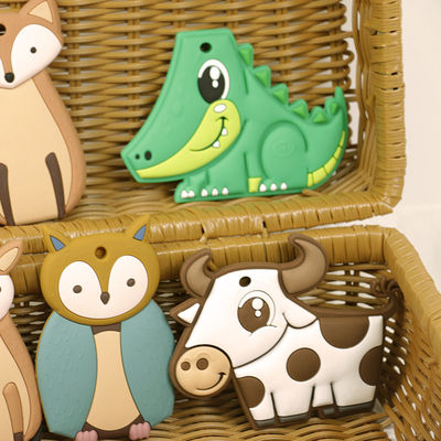 Soft Animal Baby ยางกัดวัสดุเกรดอาหารซิลิโคนสำหรับเด็กวัยหัดเดิน