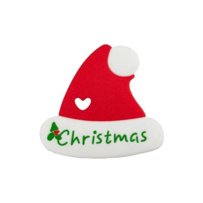 Christmas Gingerbread Man Soft ซิลิโคนยางกัดสีสันสำหรับ Baby Teething