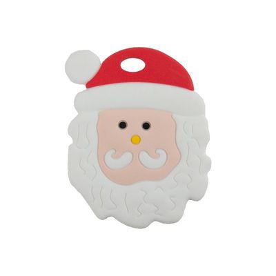 Christmas Gingerbread Man Soft ซิลิโคนยางกัดสีสันสำหรับ Baby Teething