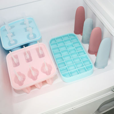 แม่พิมพ์ซิลิโคนส่วนบุคคลปลอดสาร BPA สำหรับทำน้ำแข็งไอติม Lolly