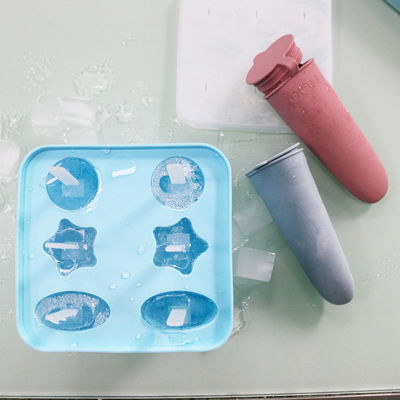 ถาดแม่พิมพ์ไอศกรีม DIY สำหรับครอบครัวพร้อมวัสดุซิลิโคนอ่อนนุ่มเกรดอาหาร