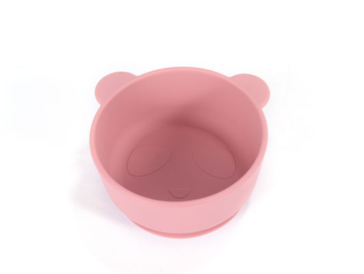 การ์ตูนน่ารัก Desing Bear Panda รูปทรงเด็ก ซิลิโคนการเลี้ยง Bowl ไม่มีรสชาติ ด้วยการปรับแต่งโลโก้