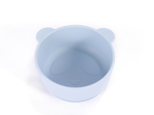 การ์ตูนน่ารัก Desing Bear Panda รูปทรงเด็ก ซิลิโคนการเลี้ยง Bowl ไม่มีรสชาติ ด้วยการปรับแต่งโลโก้