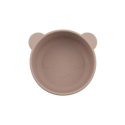 การ์ตูนน่ารัก Desing Bear Panda รูปทรงเด็ก ซิลิโคนการเลี้ยง Bowl ไม่มีรสชาติ ด้วยการปรับแต่งโลโก้