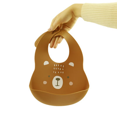Cacoon Cat Fox พิมพ์ซิลิโคนจับอาหาร Bibs สำหรับเด็กวัยหัดเดินอาหารเช้า Feedings