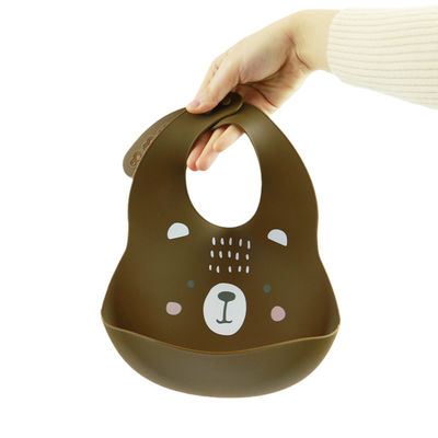 Cacoon Cat Fox พิมพ์ซิลิโคนจับอาหาร Bibs สำหรับเด็กวัยหัดเดินอาหารเช้า Feedings