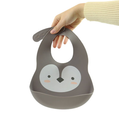 Cacoon Cat Fox พิมพ์ซิลิโคนจับอาหาร Bibs สำหรับเด็กวัยหัดเดินอาหารเช้า Feedings