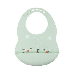 Cacoon Cat Fox พิมพ์ซิลิโคนจับอาหาร Bibs สำหรับเด็กวัยหัดเดินอาหารเช้า Feedings