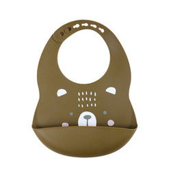 Cacoon Cat Fox พิมพ์ซิลิโคนจับอาหาร Bibs สำหรับเด็กวัยหัดเดินอาหารเช้า Feedings
