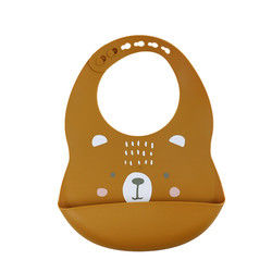 Cacoon Cat Fox พิมพ์ซิลิโคนจับอาหาร Bibs สำหรับเด็กวัยหัดเดินอาหารเช้า Feedings