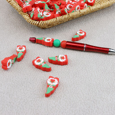 การ์ตูนน่ารักซิลิโคน Gnomes Focal Bead 100 ชิ้น Custom MOQ ต่ำ