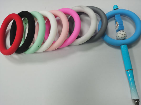ซิลิโคนปลอดสารพิษ O Ring Focal Bead BPA ฟรี DIY พวงกุญแจตกแต่ง