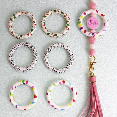 ซิลิโคนพิมพ์ O Ring ลูกปัดสำหรับทุกคนการใช้งาน DIY พวงกุญแจหรือของตกแต่งอื่นๆ