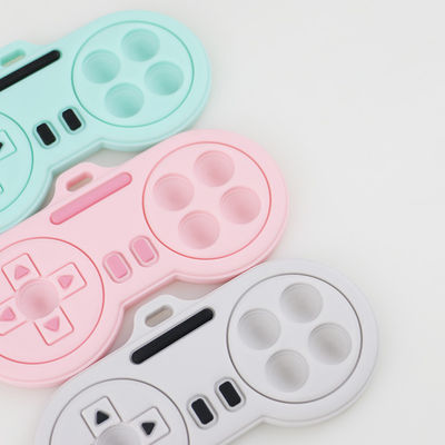 Baby Teething Products - ล้างทำความสะอาดได้สีต่างๆที่กำหนดเองผู้เล่นการ์ตูนน่ารักควบคุมรูปร่างของเล่นยางกัดซิลิโคน