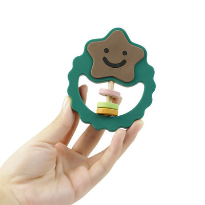ยางกัดซิลิโคนปลอดสาร BPA สำหรับการงอกของฟัน Baby Care ของเล่นซิลิโคนเกรดอาหารผ่อนคลาย