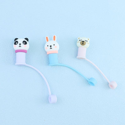 Custom 3D Silicone Straw Cover Name Brand Personalized Design หมวกฟาง