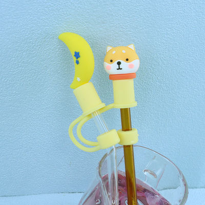 ปลอดสารพิษขนาดวัสดุที่แตกต่างกัน Straw / Sippy Topper เสน่ห์ฝาครอบฟางซิลิโคน