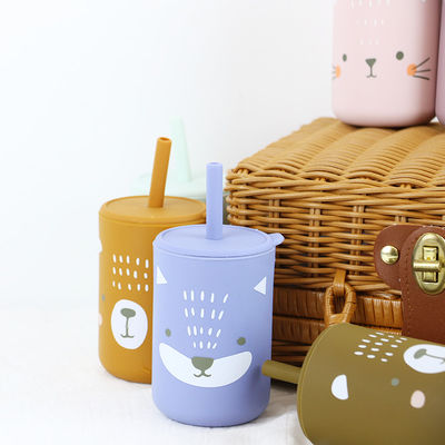 นุ่มนวล ฟรี BPA ทนทาน ซิลิโคน เด็กทารกเด็กจานดื่มด้วยสลัดและฝาสําหรับประสบการณ์การเลี้ยงที่สบาย