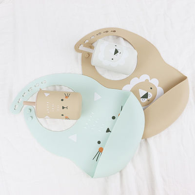 กันน้ําและสะอาดง่าย ซิลิโคน Baby Bib สําหรับ 0-4 ปี