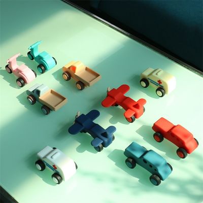 custom and wholesale Safe Silicone Vehicle Toys set for Babies รถกระบะ รถกระบะ รถจักรยานยนต์ ของเล่นรถยนต์